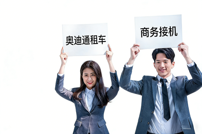 司机香港机场举牌接机